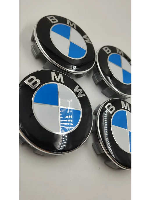 ДАВИ НА ГАЗ Заглушка диска колеса BMW 68 мм колпачок литого диска БМВ, синий, фото 4