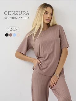 Костюм летний домашний из лапши cenzura 227614974 купить за 1 512 ₽ в интернет-магазине Wildberries