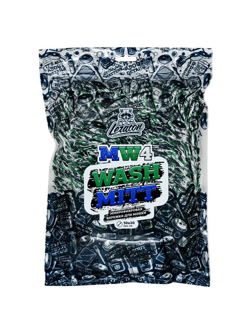 LERATON MW4 Wash Mitt Микрофибровая варежка для мойки авто, вариант, фото 2