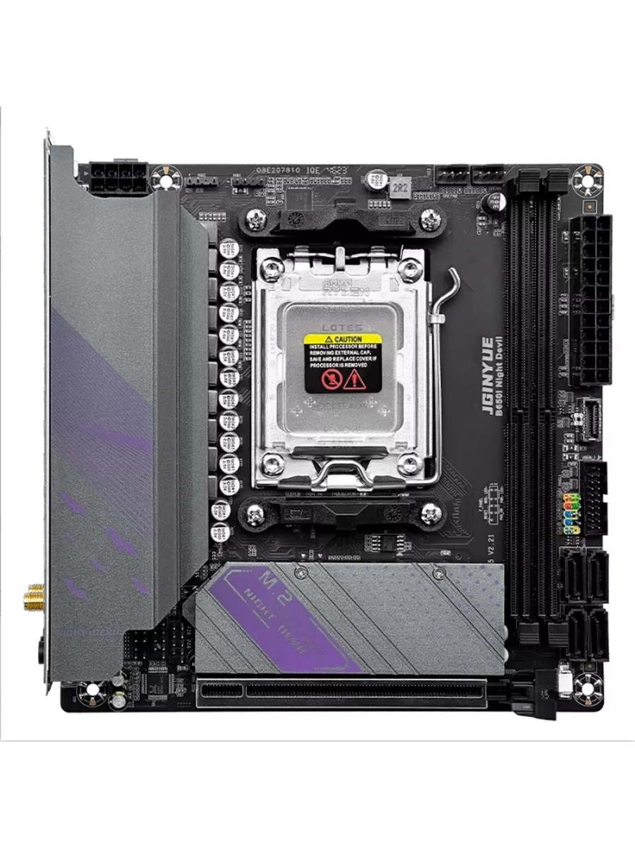 JGINYUE B650i Night Devil【訳あり/保証あり】 B650I NIGHT DEVIL ;AMD AM5;ITX;DDR5*2;M 2*2 JGINYUE 227623870