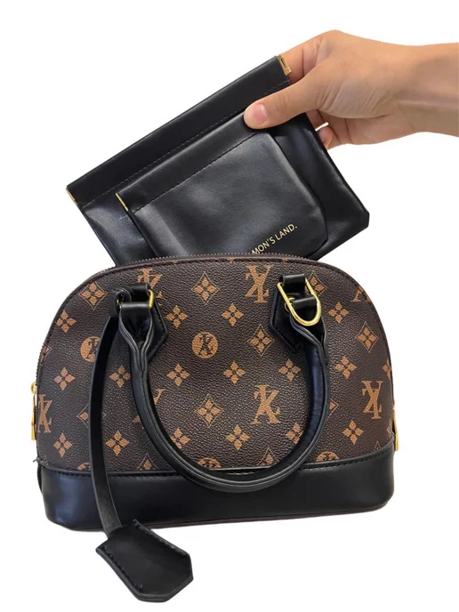 adi shop Косметичка женская мини в сумку набор, черный, фото 4