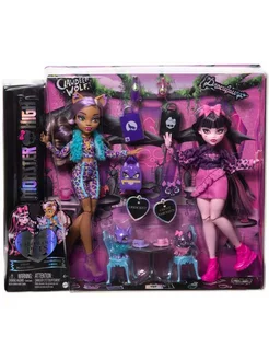 Куклы Монстер Хай Draculaura & Clawdeen - Faboolous pets Monster High 227642391 купить за 8 668 ₽ в интернет-магазине Wildberries