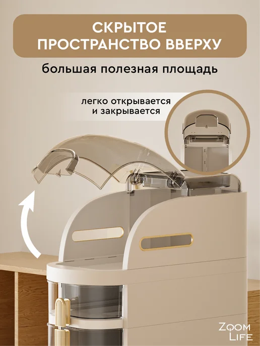 ZoomLife Шкаф в ванную напольный узкий 78 см, белый, фото 4