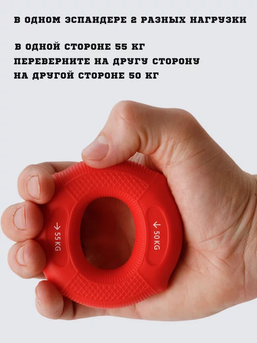 FITFILIP Кистевой эспандер двойной 50-55 кг, 50-55, 55 кг, фото 2