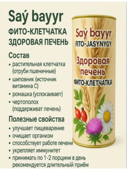 ЛЕОВИТ Фито-клетчатка здоровая печень 200гр, 200 г, фото 2