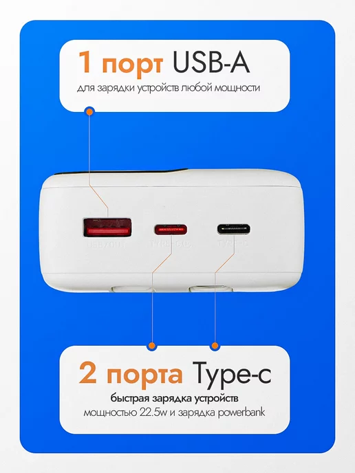 12_SOV Повербанк 30000 mah Power Bank, 30000 мАч, фото 2