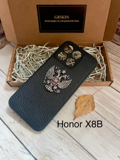 Кожаный чехол для Honor X8B с гербом России GRSKIN 227748242 купить за 861 ₽ в интернет-магазине Wildberries