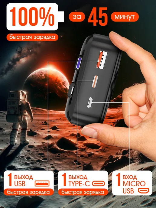 MYGAIDI Повербанк для iphone внешний аккумулятор power bank 30000mah, 30000 мАч, фото 2