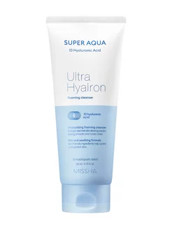 Пенка Super Aqua Ultra Hyalron для умывания и снятия макияжа MISSHA 227820608 купить за 1 268 ₽ в интернет-магазине Wildberries