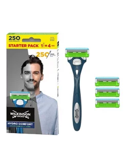 Hydro 3 Comfort Бритва мужская с 4 кассетами Wilkinson Sword 227842662 купить за 1 577 ₽ в интернет-магазине Wildberries