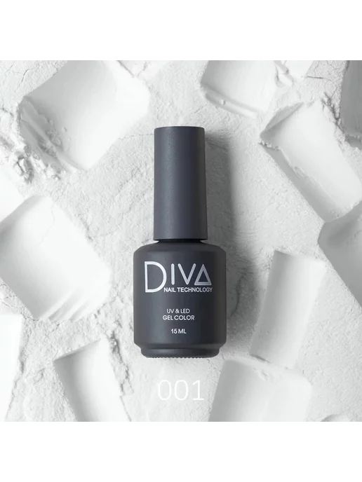 Diva Nail Technology Gel Color 001 15ml Гель-лак для ногтей