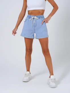 Шорты джинсовые летние на резинке КоролеваЕ 227928351 купить за 1 166 ₽ в интернет-магазине Wildberries
