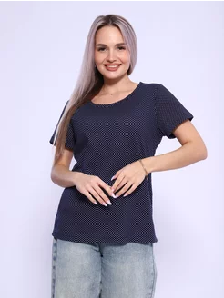 Футболка базовая большого размера хлопок New Life jersey 227934095 купить за 309 ₽ в интернет-магазине Wildberries