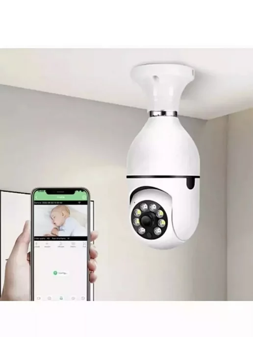 Unique shop Камера видеонаблюдения для дома WiFi, белый, фото 2