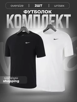 футболка спортивная базовая оверсайз Nike 228038539 купить за 837 ₽ в интернет-магазине Wildberries