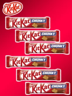 Шоколадный батончик КитКат Chunky 38 г х 6 шт Kitkat 228154311 купить за 325 ₽ в интернет-магазине Wildberries