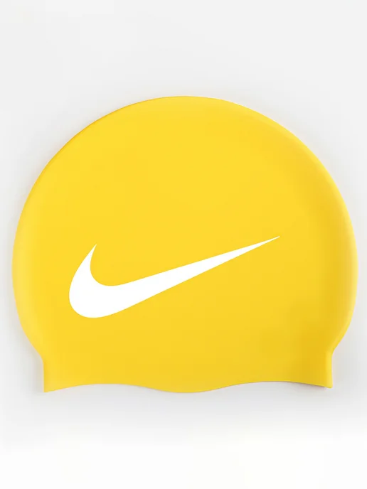 NIKE Шапочка для плавания и бассейна силиконовая, желтый, фото 2