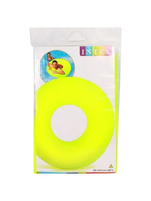 Intex Круг надувной "Неон" 91см 59262, розовый, фото 7