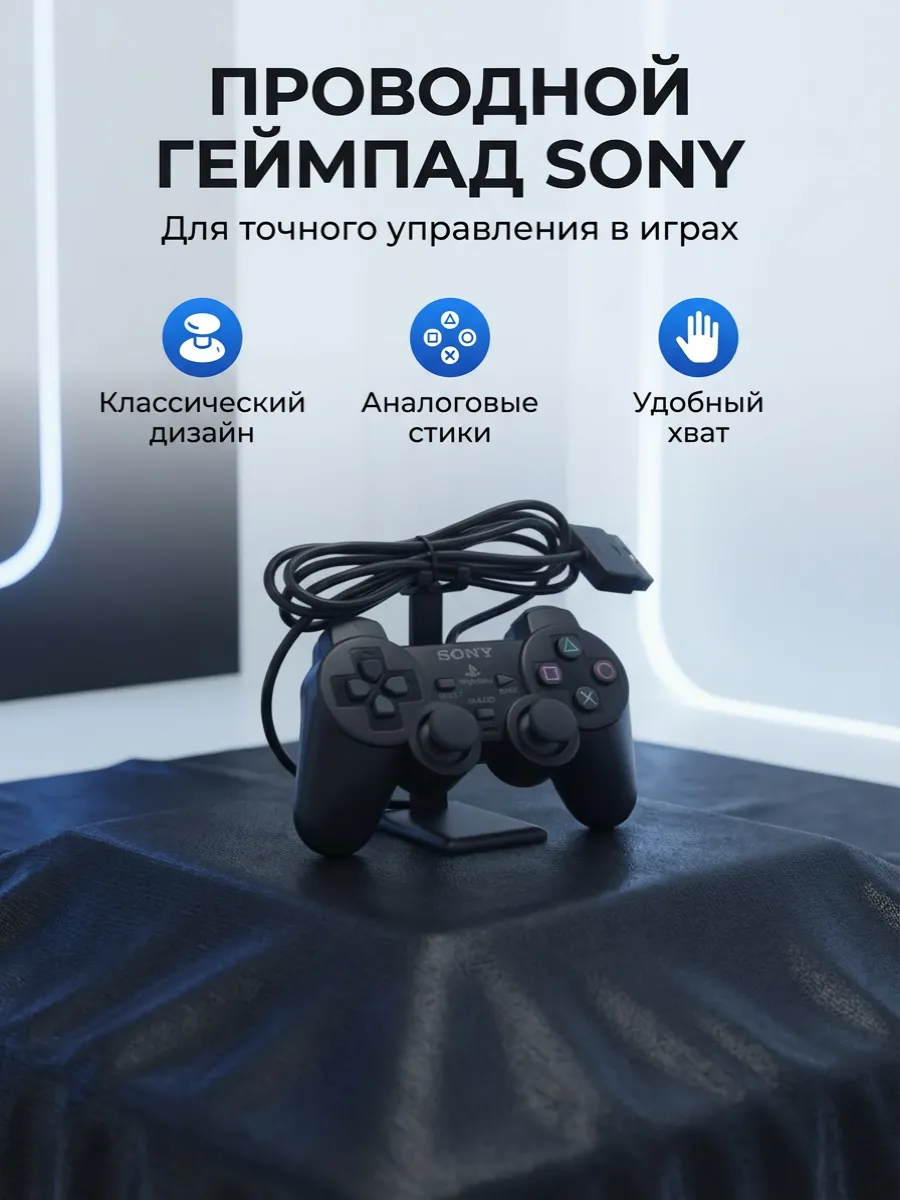 Геймпад для Sony PlayStation 2 и PS1