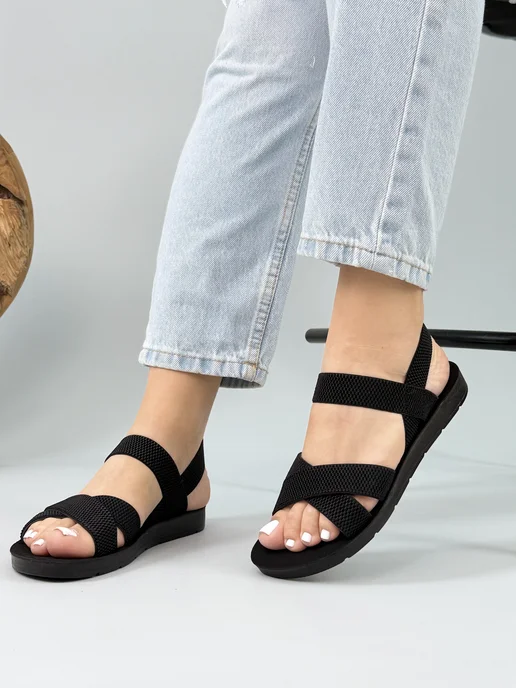 Step UP Store Сандалии женские, черный, фото 6