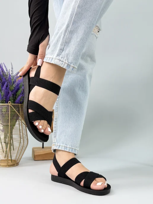 Step UP Store Сандалии женские, черный, фото 8