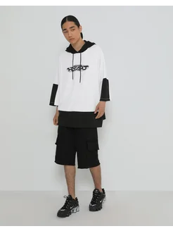 Худи oversize колор-блок с коротким рукавом Gloria Jeans 228308163 купить за 506 ₽ в интернет-магазине Wildberries