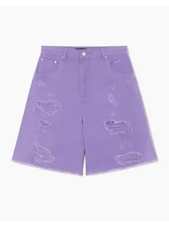 Фиолетовые шорты Bermudas с рваным дизайном Gloria Jeans 228308176 купить за 447 ₽ в интернет-магазине Wildberries