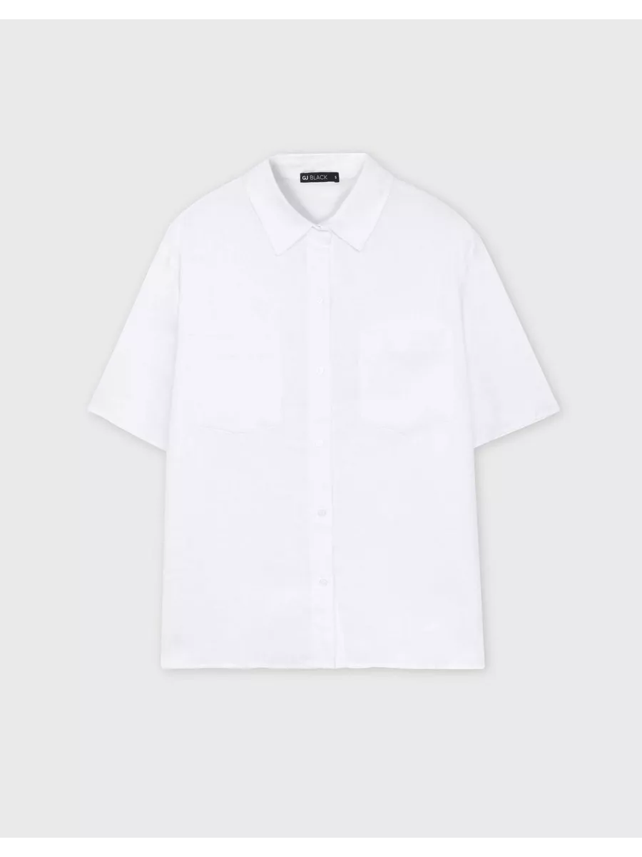 Белая рубашка oversize изо...
