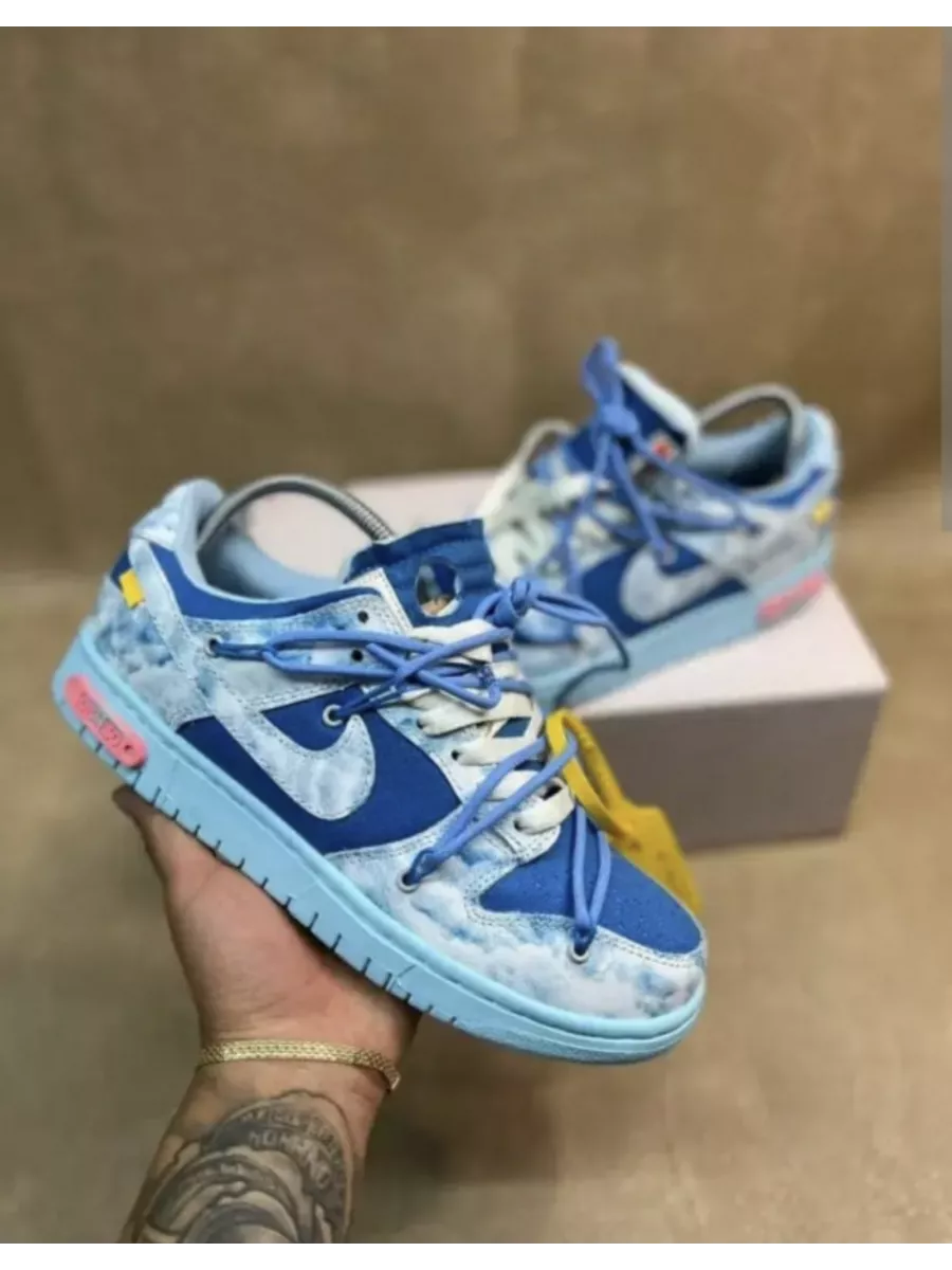 Dunk SB Low Off White Blue Lot 05 50 SB Nike 4 542 Wildberries 228310685