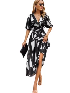 Праздничное вечернее платье из шифона в стиле casual GCAROL 228339328 купить за 2 214 ₽ в интернет-магазине Wildberries