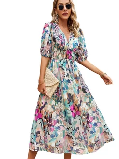 Праздничное вечернее платье из шифона в стиле casual GCAROL 228352357 купить за 2 214 ₽ в интернет-магазине Wildberries