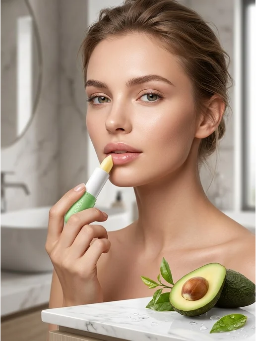 NOZBEAUTY Гигиеническая помада бальзам для губ авокадо, черный, фото 6