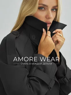 Тренчкот длинный оверсайз Amore Wear 228377231 купить за 4 854 ₽ в интернет-магазине Wildberries