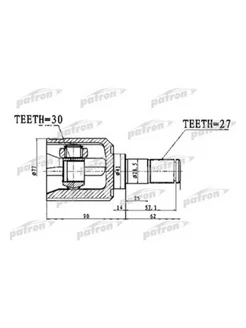 ШРУС внутренний 27X41X30 Mitsubishi Galant