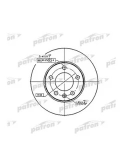 Диск тормозной задний (2 шт.) BMW OEM 1J0615301