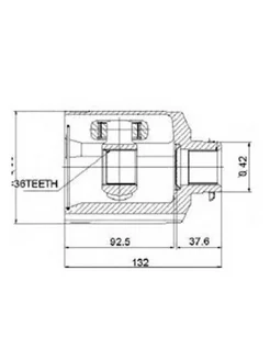 ШРУС внутренний 28X42X36 Hyundai Kia Santa Sorento