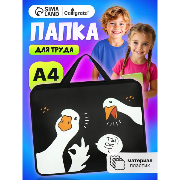 Папка сумка школьная для труда и тетрадей А4