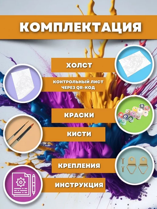 КИСТЬ И ХОЛСТ Картина по номерам Глаз, белый, фото 2