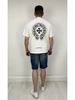 Футболка с принтом Хром Хартс Chrome hearts 228491572 купить за