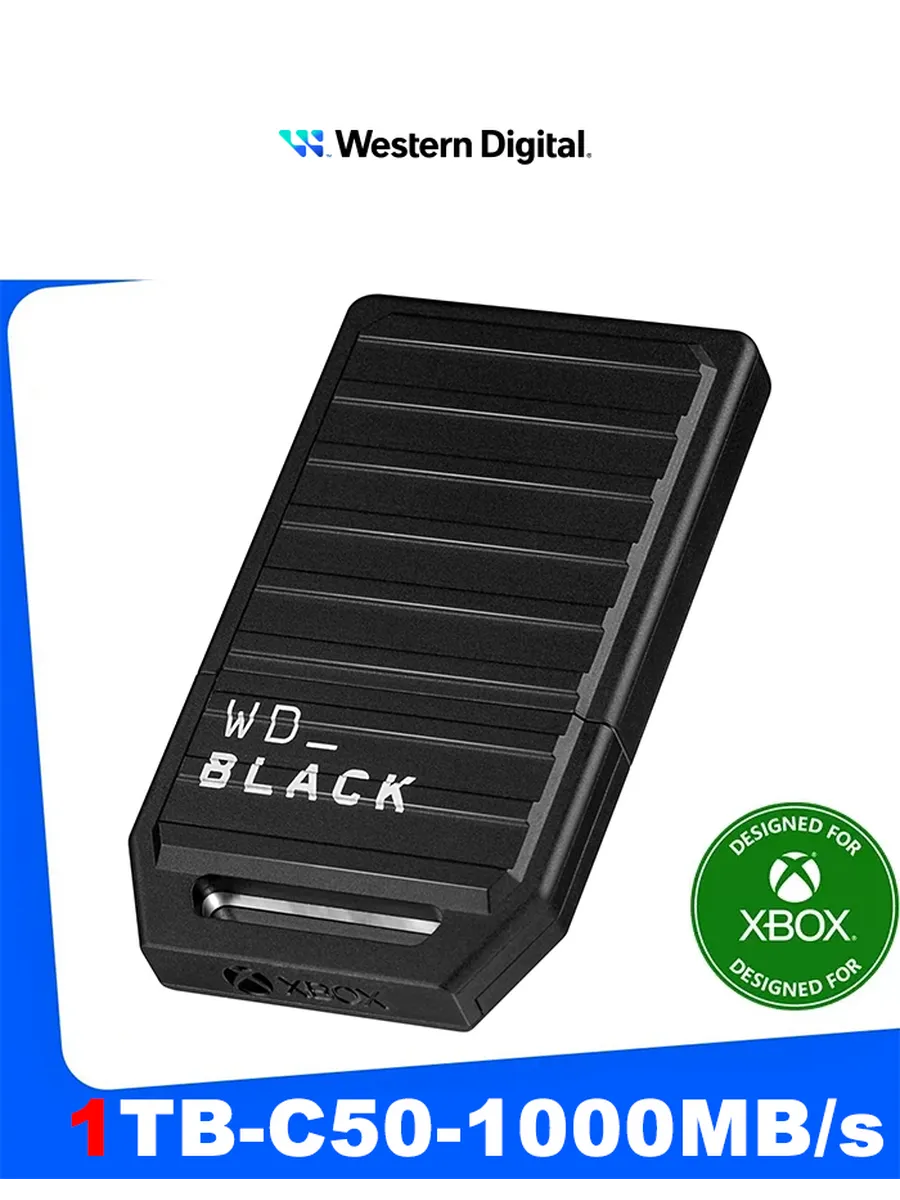 1 ТБ WD_Black C50 Xbox Внешний твердотельный накопитель Western