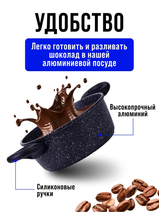 Набор кастрюль с крышками с антипригарным покрытием 3 шт - фото 11