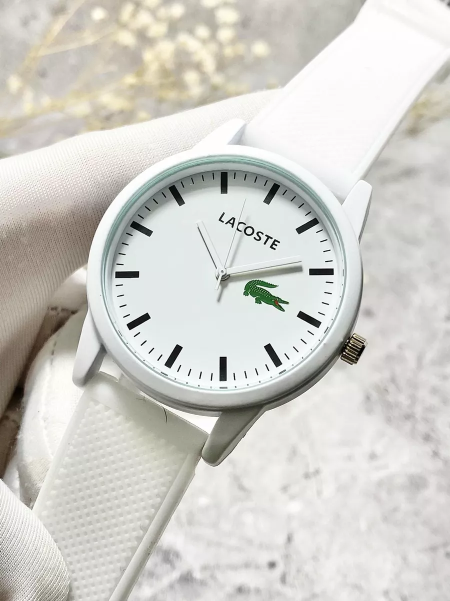 Lacoste white watch price on sale