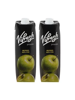 Сок яблочный, 2 шт x 1 л Vifresh 228605918 купить за 757 ₽ в интернет-магазине Wildberries