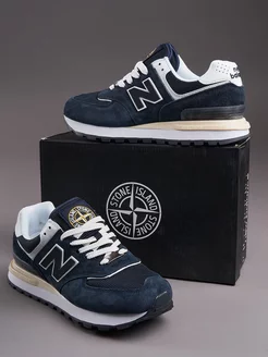 Кроссовки NB x Stone Island 574 летние дышащие bino 228608764 купить за 3 987 ₽ в интернет-магазине Wildberries