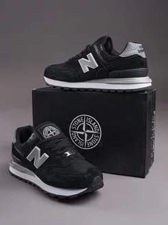 Кроссовки NB x Stone Island 574 летние дышащие BiNO 228608765 купить за 4 389 ₽ в интернет-магазине Wildberries