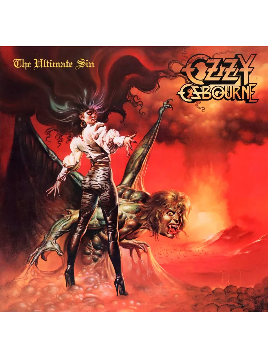 Ozzy Osbourne Обложка винила The Ultimate Sin ПЛАСТИНОК.НЕТ