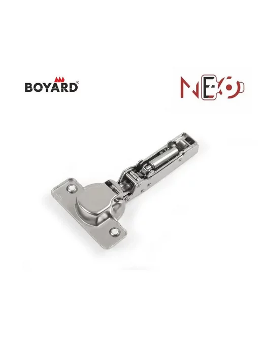 boyard Петля мебельная PROFI H306B02 полунакладная с доводчиком, серый, фото 2