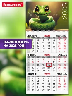 Календарь настенный квартальный отрывной 1 блок 2025 год BRAUBERG 228646192 купить за 207 ₽ в интернет-магазине Wildberries