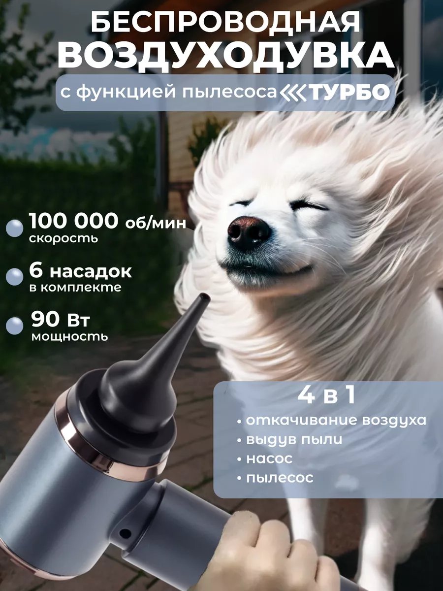 Воздуходувка аккумуляторная, пылесос для автомобиля