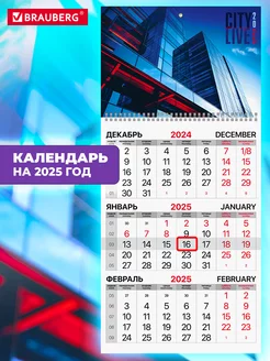 Календарь настенный квартальный отрывной 1 блок 2025 год Brauberg 228679464 купить за 176 ₽ в интернет-магазине Wildberries